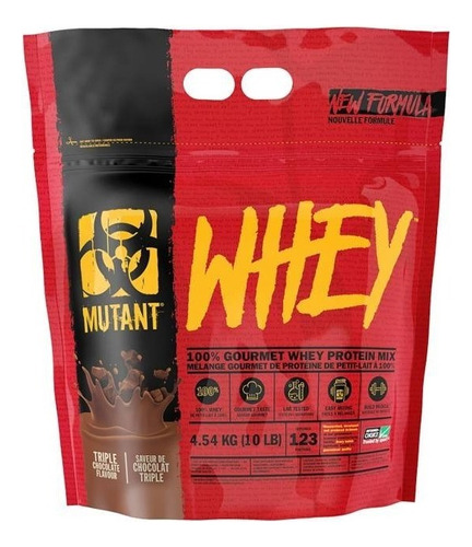 Mutant Whey 10 Lb, Whey Protein, Proteína Suero Concentrado Sabor Triple Chocolate (10 Lbs)