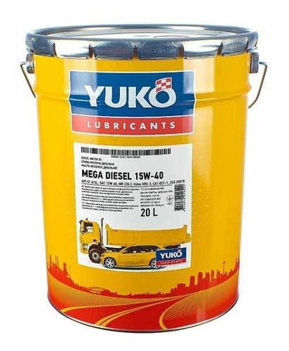 Paila Yuko Mega Diesel 15w40 Api Ci-4/sl 20lts Tienda Física
