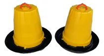 Comprar 2 Bebedero Colgante Cubeta De 5.25l Para Aves Pollos Gallina