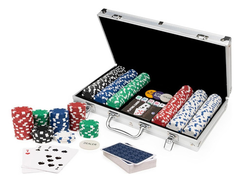 Juego De Poker Profesional 300 Piezas Con Estuche Aluminio