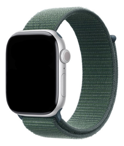 Pulseira Nylon Loop Para Apple Watch 44/45/46mm - Lake Green
