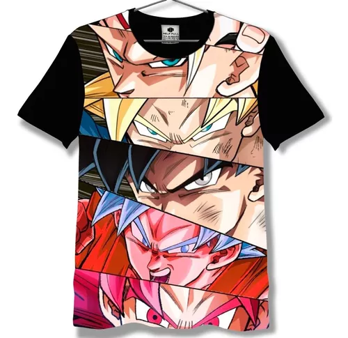 Camisa Camiseta Full 3d Anime Desenho