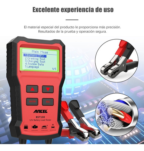 Cargador De Baterías De Coche Ancel Bst100 De 12 V, Herramie