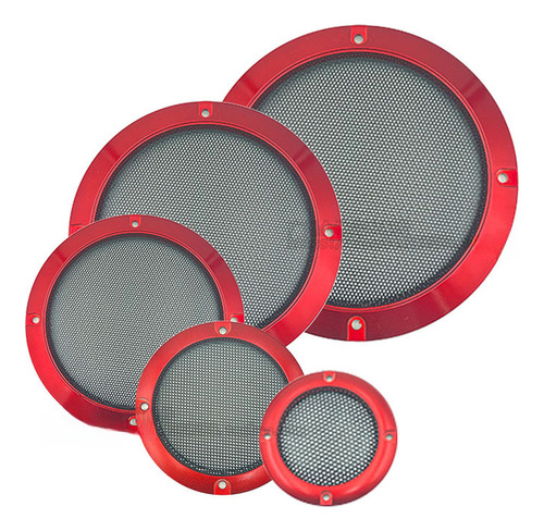 Raw Materia Red - Cubierta De Altavoz De 4 Pulgadas - 2-10 P