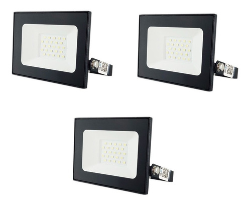 Pack 3 Focos Proyector Led 20w Reflector Exterior Sec 220v