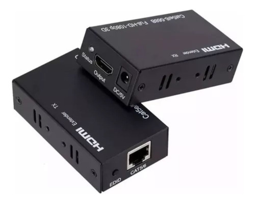 Extensor Video Audio Compatible Con Hdmi Red Utp Rj45 60m