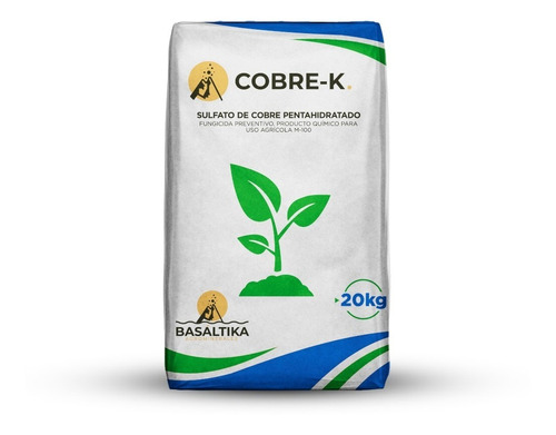 Cobre-k (sulfato De Cobre P.h) Fertilizante, Fungicida 20 Kg