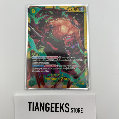 Op Tcg - Roronoa Zoro (sec) - Wings Of The Captain (op06)