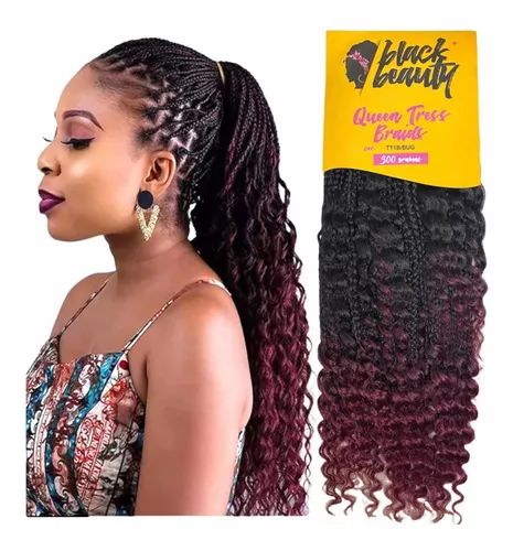 2 Cabelo Jumbo Para Tranças Box Braids + Pomada Modeladora