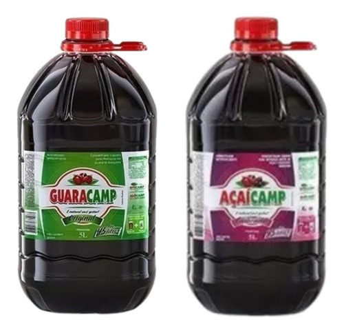 Kit C/2 Xarope De Guaraná  Guaracamp  5litros 1 Guarana1açai