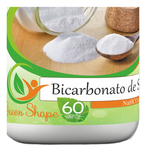 2 Frascos Bicarbonato De Sódio (100% Natural) 120 Cápsulas Sabor Sem Sabor