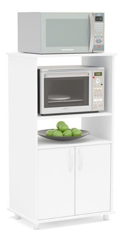 Imagen 1 de 9 de Mueble Rack Para Horno Y Microondas Con Puertas