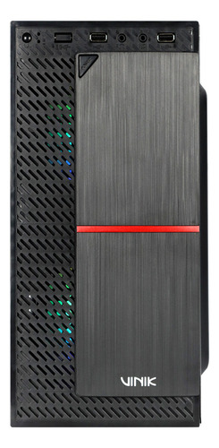 Gabinete Vinik Plate Mid Tower Ggpacbk Lateral Acrílico