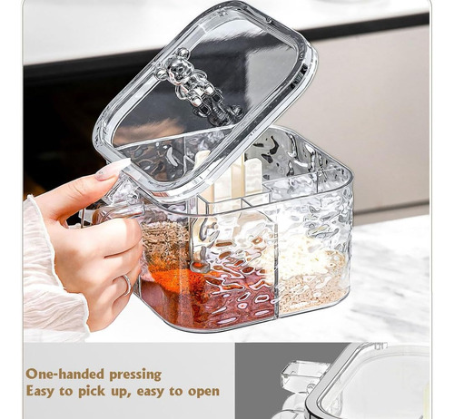 Recipientes De Condimentos Con Tapas, Caja De Sal, Bandejas
