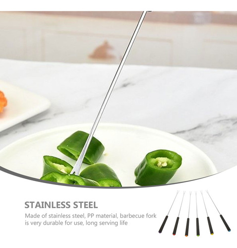 Tenedor De Cocina Para Asar Carne De Acero Inoxidable, 6 Pie