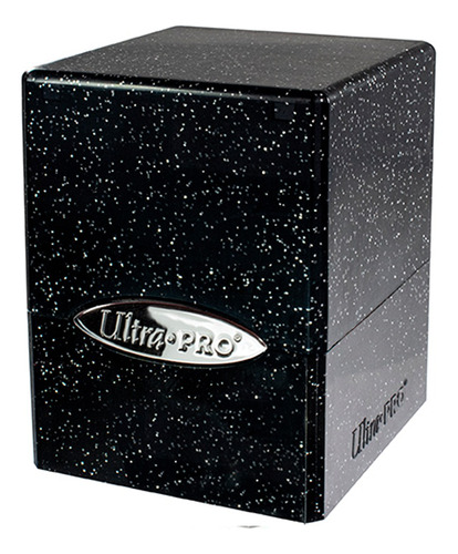 Ultra Pro Deck Box Satin Cube Negro Brillante