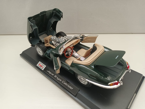 Maisto Jaguar E Type Cabriolet Escala 1 18 Verde Oscuro (Usado)