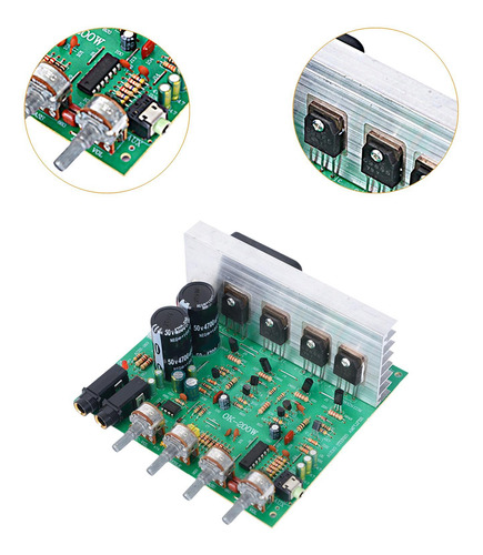 Placa Amplificadora De Audio De 2.0 Canales, Fácil