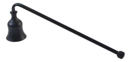 Elegante Vela De Metal Con Mango Extendido Para Apagar Negro