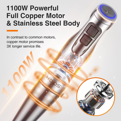 Koios Batidora De Mano De Inmersión 1100w, Batidora De Mano