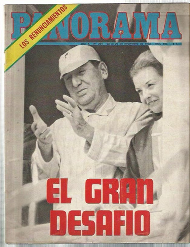 Panorama Revista Año X, Nro. 291  23 Al 29 De Nov 1972 Perón