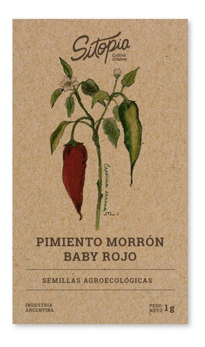 Semillas De Morrón Baby Rojo Sitopia