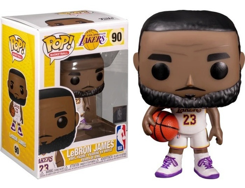 Imagen 2 de 2 de Figura Funko Pop, Lebron James - Lakers - Nba 90