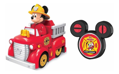 Mickey Mouse Camión Bomberos Carro Control Remoto Disney