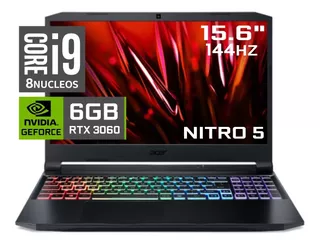 Acer Nitro 5 Core I9 11900h 16gb 512gb Rtx3060 15.6' 144hz