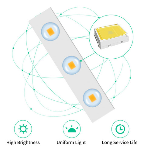Luces Led Para Espejo De Maquillaje Con Sensor Y Usb, 14 Uni