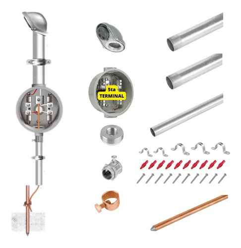 Acometida para instalación básica de CFE. KIT-ACOMETIDA - Jupiter