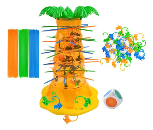 M Sroje Juego Mesa Crazy Monkey Falling Monkey Puzzle