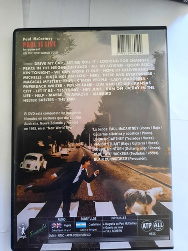 Paul Mccartney / Paul Is Live / Dvd