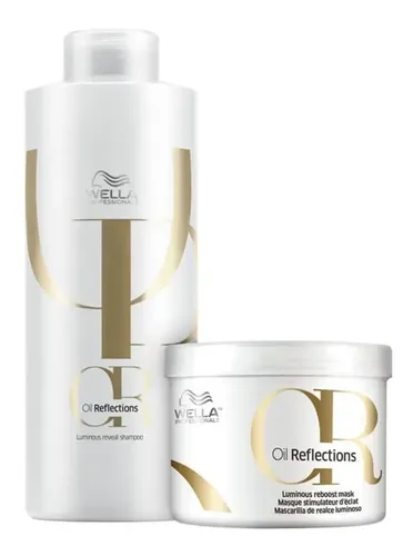 Wella Professionals Oil Reflections - Shampoo 1000ml + Máscara 500ml Kit