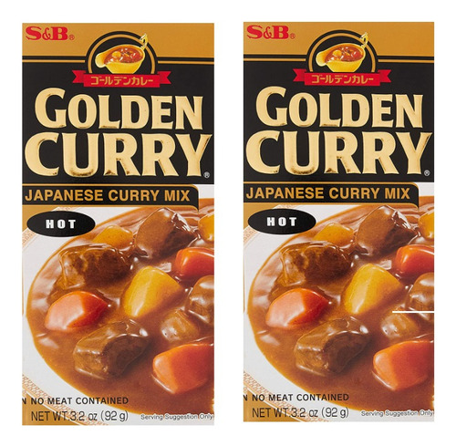 S&b Golden Curry Picante / Hot 92 Gramos Japones 2 Piezas