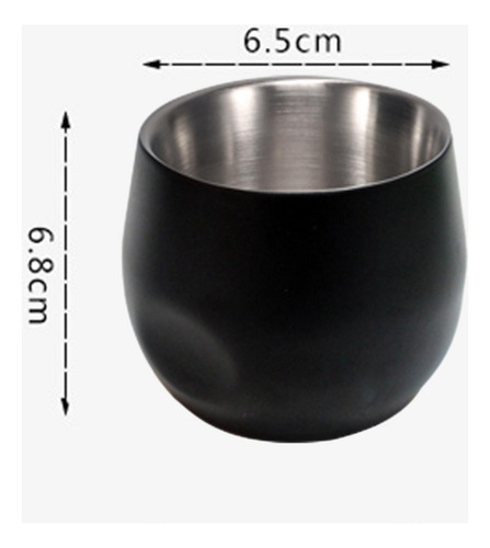 Taza De Café De Acero Inoxidable, Taza Demitasse, 150ml