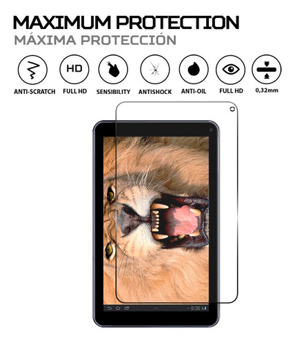 Protector Mica Pantalla Para Nevir Nvr-tab9q S5