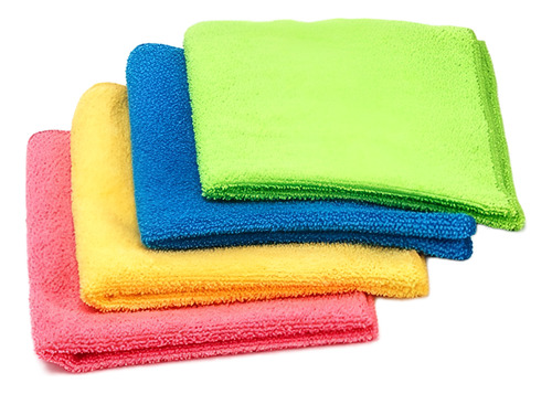 Paño Microfibra Cisne Bayeta 4 Colores 2 Pack (8 Paños)