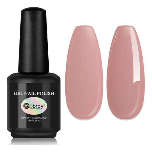 Mobray Esmalte De Unas De Gel Color Nude, 0.5 Onzas, Esmalte