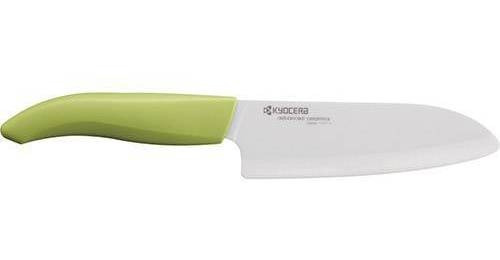 Faca Ceramica Branca 5.5  Santoku Cabo Verde