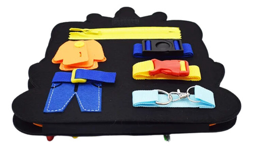 Tablero Sensorial Libro Bebe Desarrollo Sensorial Tigre Multicolor