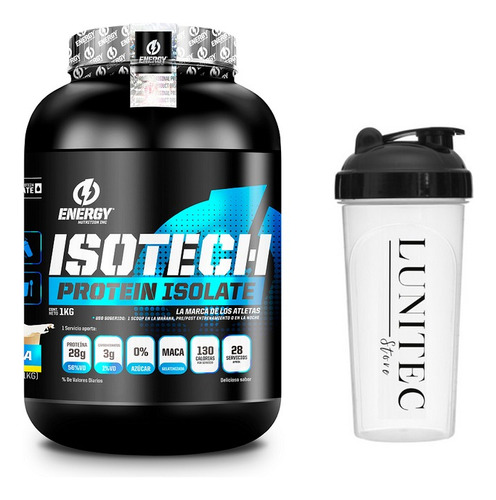 Proteina Energy Nutrition Isotech 1k Vainilla + Shaker