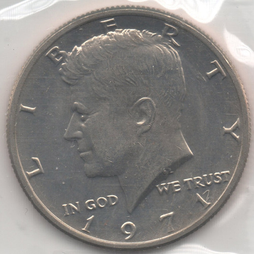 1971 P Moneda Clad Usa Kennedy Half Dolar 50c Ms Proof Celo