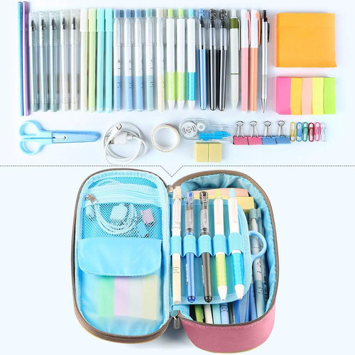 Estuche Impermeable Oxford Para Lápices Y Maquillaje