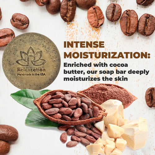 Exfoliante Relajante Para Café En Barra De Jabón Con Manteca