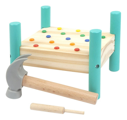Juguete De Martillo De Madera Montessori Para Niños Pequeños