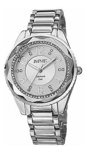 Reloj De Agosto Steiner Diamante De Las Mujeres - 12 Diamant