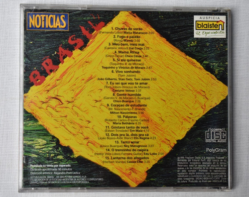 Cd Música De Brasil, Maisa Matarazzo, Colección Noticias 12 (Usado)