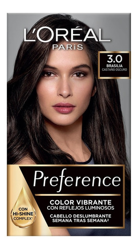 Tinte Para Cabello Preference L'oréal Paris Tono 3 Brasilia