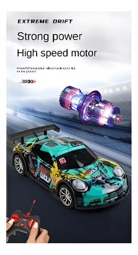Carro A Control Remoto Recargable Luces Led Alta Velocidad